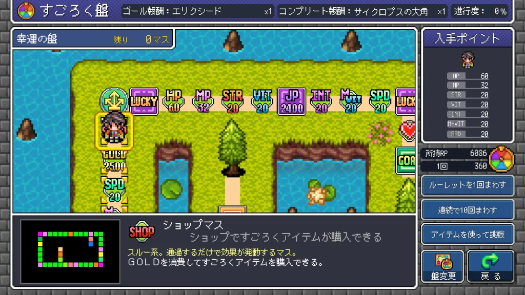 すごろくで育つキャラクターたち