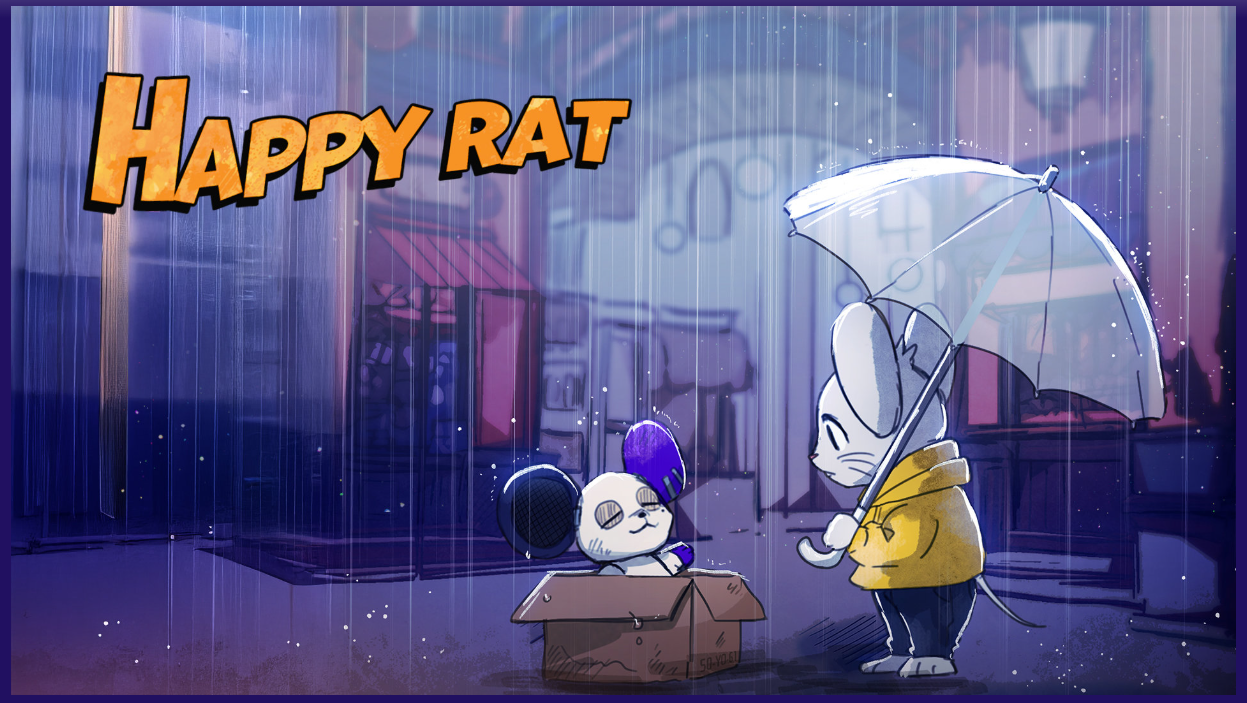 HAPPY RATのキャラクターとの会話イメージ