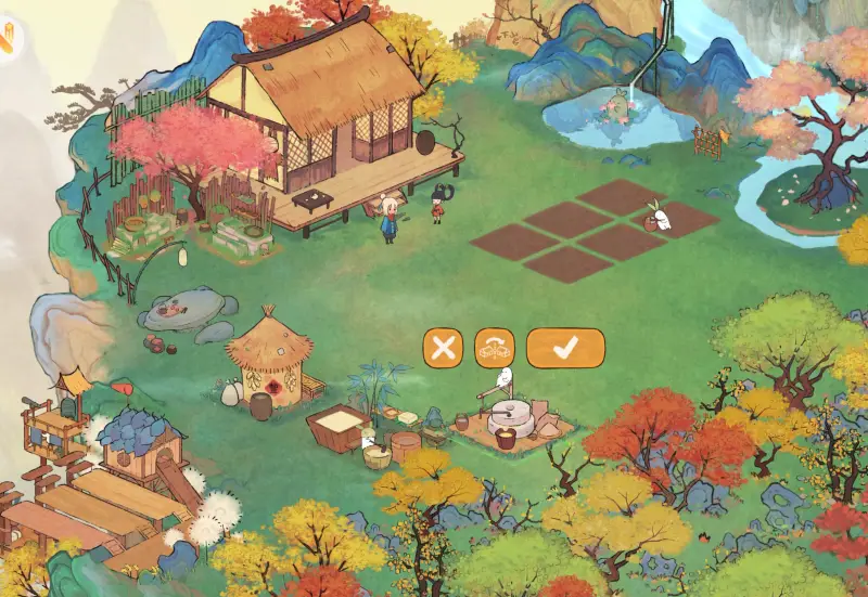 ロウロウの郷の箱庭全景