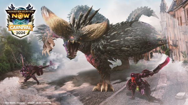 モンスターハンターNowのバトルシーン
