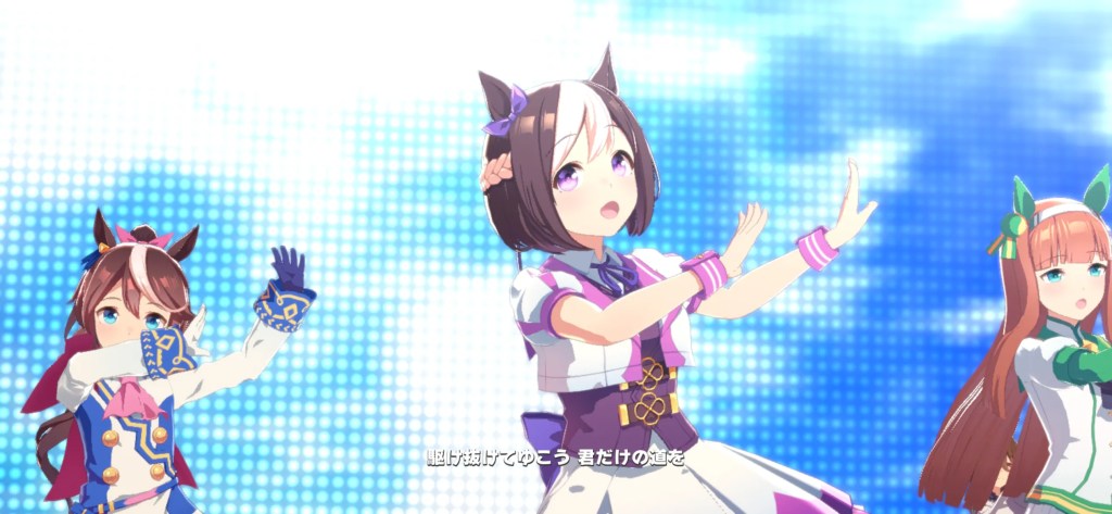 勝利後に開かれるウィニングライブの舞台