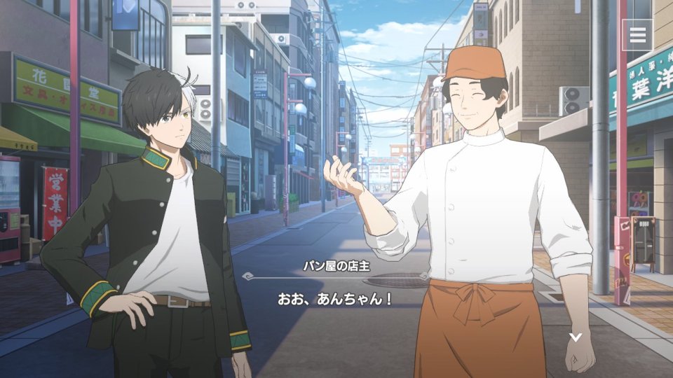 会話パートで見られるキャラクターの素顔