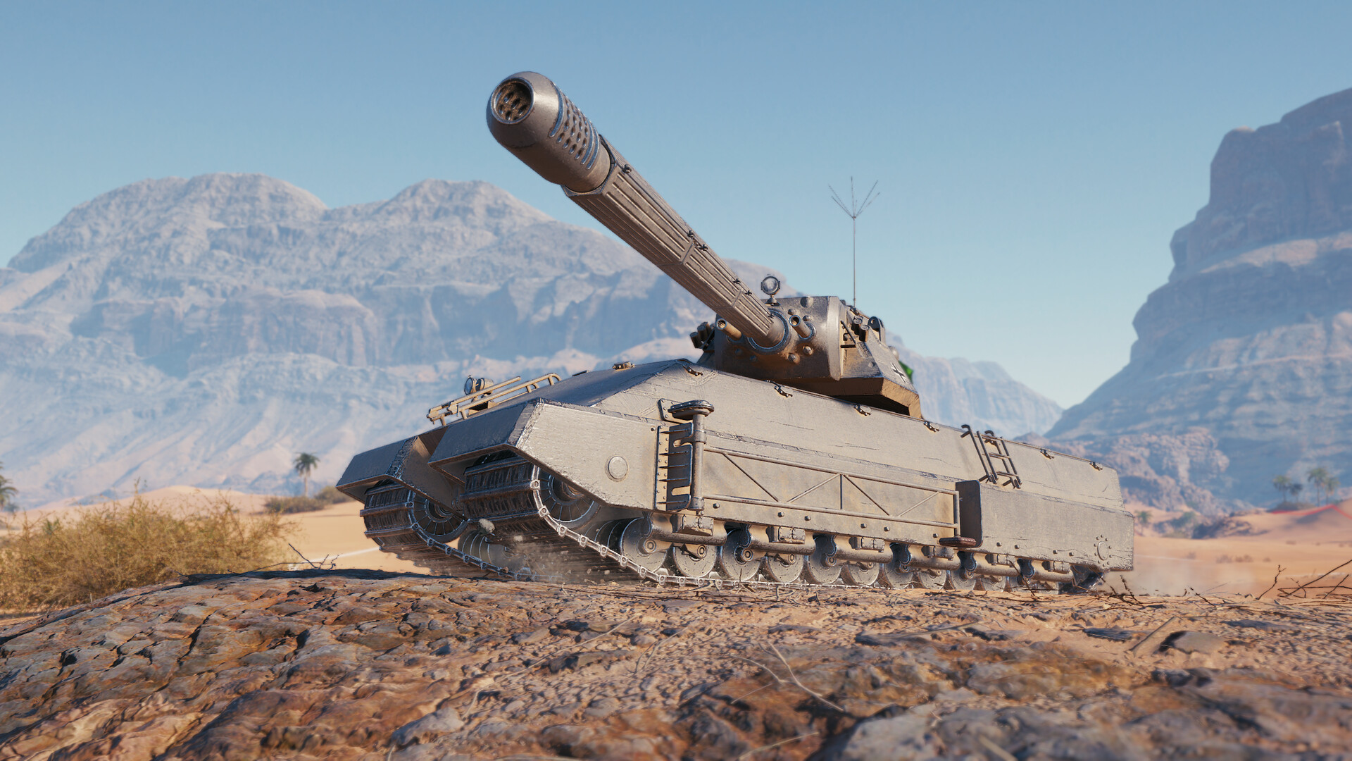 荒野を進む重戦車