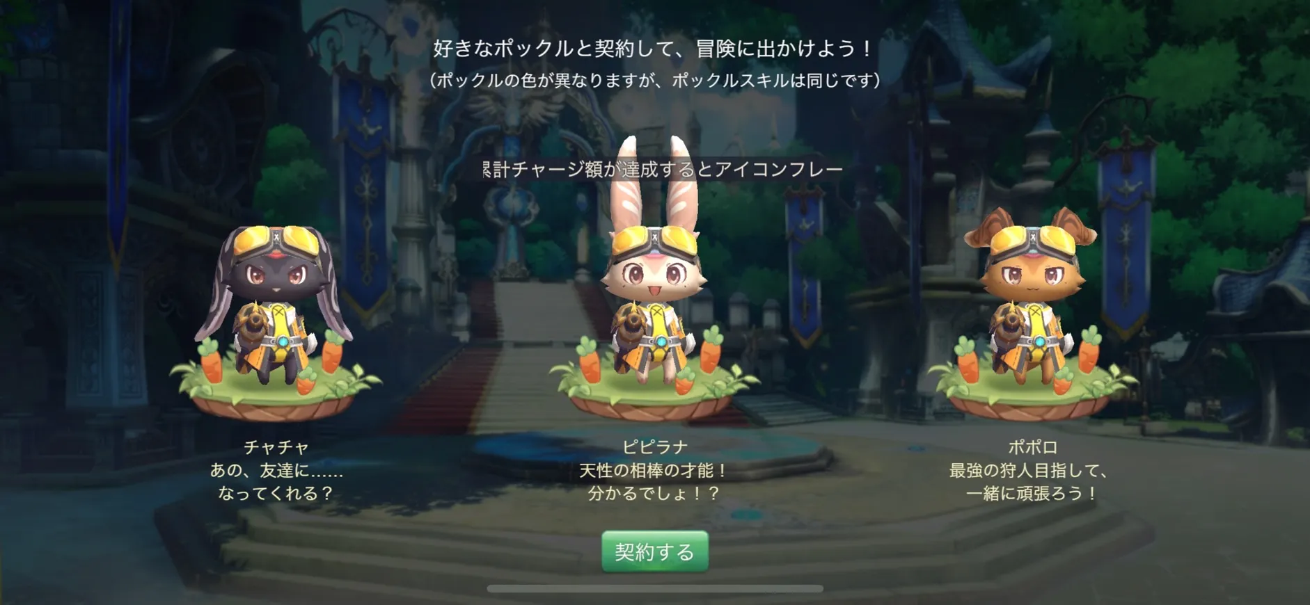 ポックルとの出会いのシーン